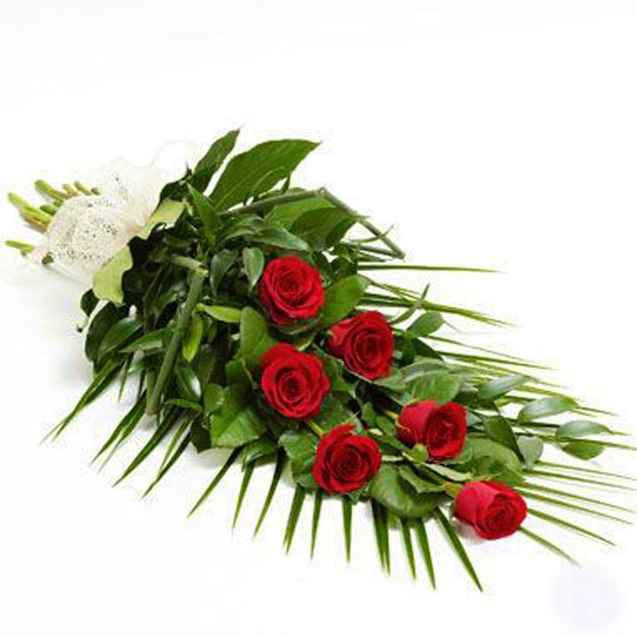 Bordó rózsa sírcsokor