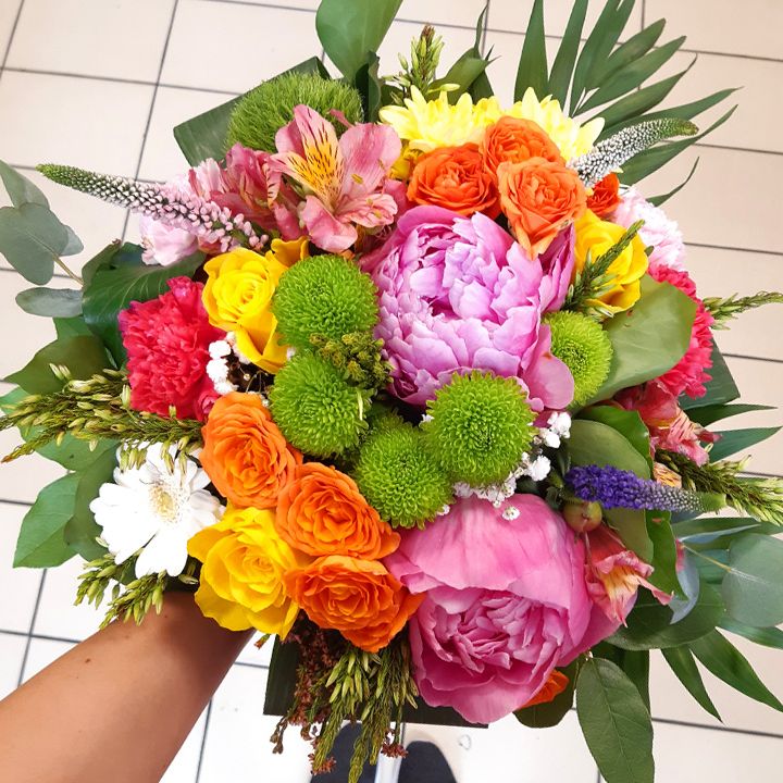 színes gömbcsokor - KICSI MÉRET