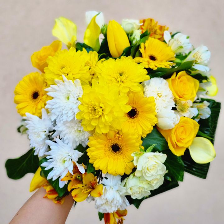 Sárga gömbcsokor - KICSI MÉRET