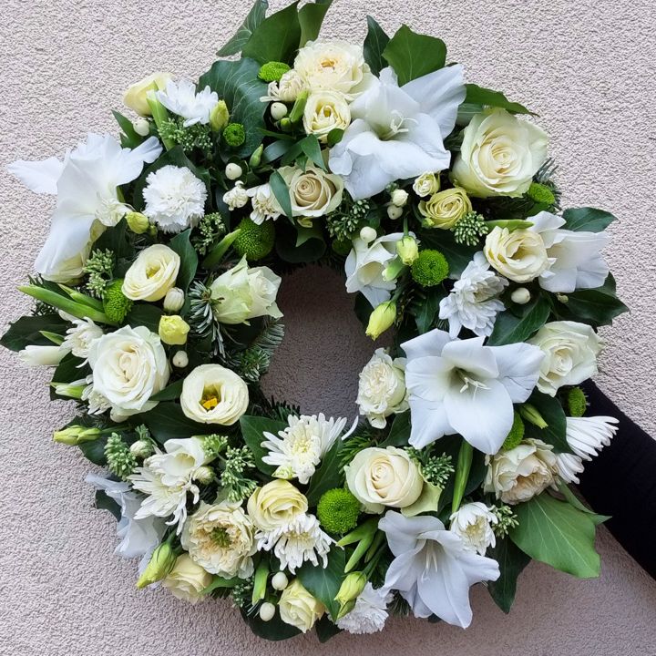 Görög koszorú fehér színben