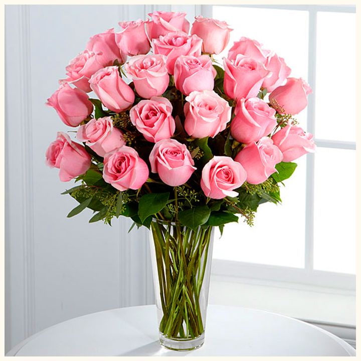 Rózsaszín rózsacsokor - KÖZEPES MÉRET