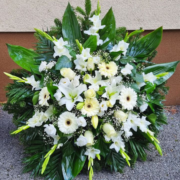 Fehér álló koszorú