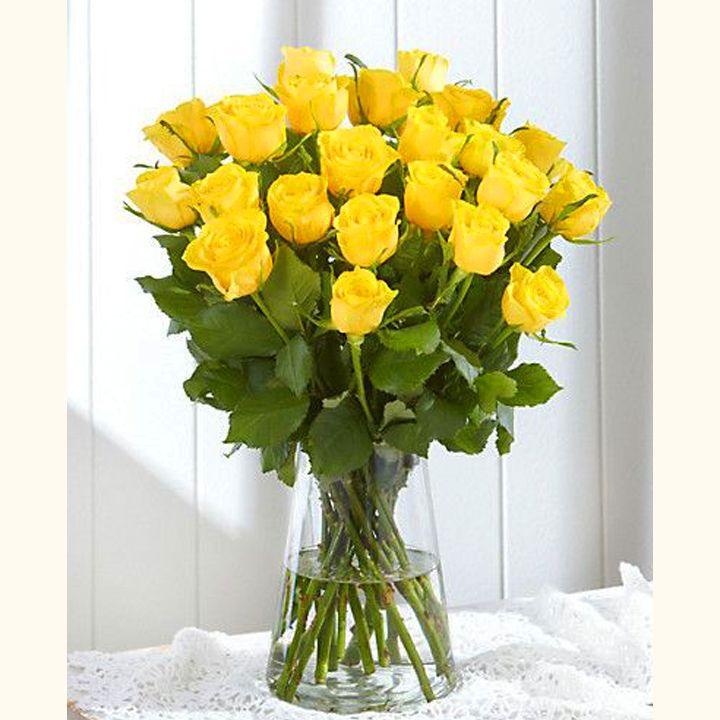 Sárga rózsacsokor - KÖZEPES MÉRET
